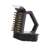 Maxbell 3-In-1 Barbecue BBQ Brush Tool Cleaning Brush Camping Grill Cleaner Scourer