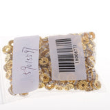 Maxbell 200Pcs 8mm Gold Plated Rhinestone Rondelle Spacer Beads for jewelery Making