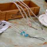 Maxbell Fashion Crystal Mobile / Cell Phone Holder Lanyard Strap Rope Necklace
