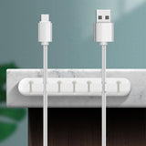 Maxbell 3/5/7 Hole Cable Tidy Clips Organiser Desk USB CHARGER CABLES 7 Hole