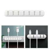 Maxbell 3/5/7 Hole Cable Tidy Clips Organiser Desk USB CHARGER CABLES 7 Hole
