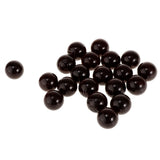 Maxbell 20x 16mm Clear Glass Marbles Kids Game Toy Vase Fish Tank Decor Black