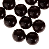 Maxbell 20x 16mm Clear Glass Marbles Kids Game Toy Vase Fish Tank Decor Black