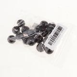Maxbell 20x 16mm Clear Glass Marbles Kids Game Toy Vase Fish Tank Decor Black