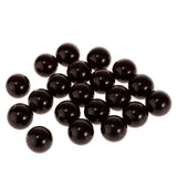 Maxbell 20x 16mm Clear Glass Marbles Kids Game Toy Vase Fish Tank Decor Black