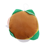 Maxbell Pet Dog Puppy Cat Play Soft Plush Hamburger Shape Squeaky Sound Chew Toys