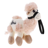 Maxbell Soft Plush Toys Alpaca Stuffed Animal Baby Kids Gift Animals Doll Style 4-Brown