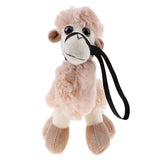 Maxbell Soft Plush Toys Alpaca Stuffed Animal Baby Kids Gift Animals Doll Style 4-Brown