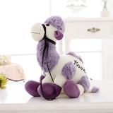 Maxbell Soft Plush Toys Alpaca Stuffed Animal Baby Kids Gift Animals Doll Style 4-Purple