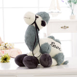 Maxbell Soft Plush Toys Alpaca Stuffed Animal Baby Kids Gift Animals Doll Style 4-Blue