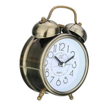 Maxbell Twin Bell Alarm Clock Dial, Backlight, Battery Operate Loud Alarm Clock Green Copper