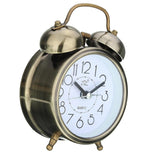 Maxbell Twin Bell Alarm Clock Dial, Backlight, Battery Operate Loud Alarm Clock Green Copper