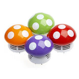 Maxbell Cute Mini Mushroom Corner Desk Table Dust Vacuum Cleaner Sweeper Purple