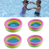 Maxbell Inflatable Kid Swimming Padding Pool Garden Summer Flat Bottom 60cm