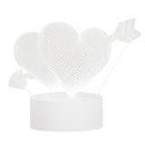 Maxbell Fashion Desk 3D LED USB Night Light Creative Bedroom Table Lamp Gift Heart