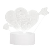 Maxbell Fashion Desk 3D LED USB Night Light Creative Bedroom Table Lamp Gift Heart