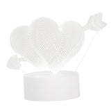 Maxbell Fashion Desk 3D LED USB Night Light Creative Bedroom Table Lamp Gift Heart