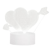 Maxbell Fashion Desk 3D LED USB Night Light Creative Bedroom Table Lamp Gift Heart