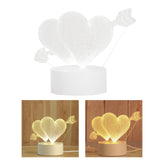 Maxbell Fashion Desk 3D LED USB Night Light Creative Bedroom Table Lamp Gift Heart