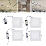 Maxbell Recessed Downlight Ceiling Light Kitchen Bedroom Workplace Square 3W 3500K