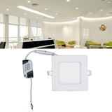 Maxbell Recessed Downlight Ceiling Light Kitchen Bedroom Workplace Square 3W 3500K