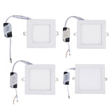 Maxbell Recessed Downlight Ceiling Light Kitchen Bedroom Workplace Square 3W 3500K