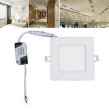 Maxbell Recessed Downlight Ceiling Light Kitchen Bedroom Workplace Square 3W 3500K