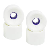 Maxbell 4Pcs Skateboard Wheels Set Replacement PU Roller 78A Longboard Parts White