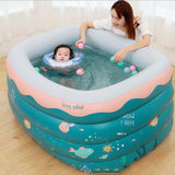 Maxbell Outdoor Inflatable Swimming Paddling Pool Garden Family Pools 210x150x75cm