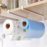 Maxbell 1x Toilet Paper Towel Holder Kitchen Roll Rack Under Cabinet Storage Shelf