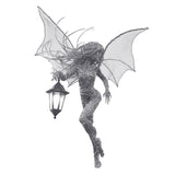 Maxbell Resin Angel Statue Solar Light Elf Wing Sculpture LED Solar Lantern Ornament