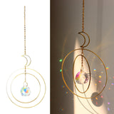 Maxbell Crystal Suncatcher Reflecation Rainbow Maker Wind Chime for Outdoor Garden E