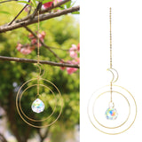 Maxbell Crystal Suncatcher Reflecation Rainbow Maker Wind Chime for Outdoor Garden E