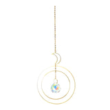 Maxbell Crystal Suncatcher Reflecation Rainbow Maker Wind Chime for Outdoor Garden E