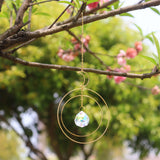 Maxbell Crystal Suncatcher Reflecation Rainbow Maker Wind Chime for Outdoor Garden E