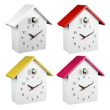 Maxbell Cuckoo Wall Clock Modern Bird House Hanging Watch Home School Office White