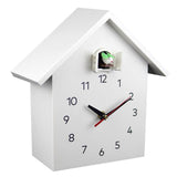 Maxbell Cuckoo Wall Clock Modern Bird House Hanging Watch Home School Office White
