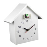 Maxbell Cuckoo Wall Clock Modern Bird House Hanging Watch Home School Office White