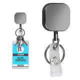 Retractable Badge Holders for Card Keychain Badge Holder Square