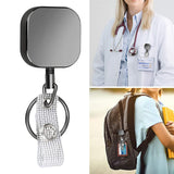 Retractable Badge Holders for Card Keychain Badge Holder Square