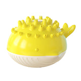 Maxbell Dog Bath Toy Water Spray Whale Induction Sprinkler Teething Play Toys Yellow