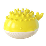 Maxbell Dog Bath Toy Water Spray Whale Induction Sprinkler Teething Play Toys Yellow