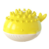 Maxbell Dog Bath Toy Water Spray Whale Induction Sprinkler Teething Play Toys Yellow