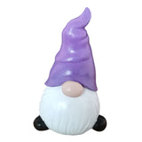 Maxbell Faceless Garden Gnome Statue Outdoor Yard Figurine Sculpture Arts Purple