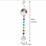 Maxbell Crystal Pendant Decorative Kitchen Home Window Hanging Decor Wind Chimes