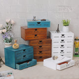 Maxbell Wooden Chest Drawers Storage Organizer Desktop Box Cabinet Wood 4 Drawers