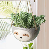 Maxbell Cute Cartoon Hanging Planters Indoor Outdoor Plants Flower Pot  Grey