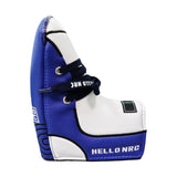 Maxbell PU Golf Putter Head Cover Magnetic Closure Small Shoe Design Club Accessory blue