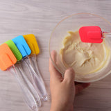 Maxbell Silicone Spatula Kitchen Utensil Cake Mixer for Cooking Baking Mixing Blue