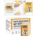 Maxbell 30pcs Pet Tear Wipes Eye Crust Treatment, Eye Tear Stain Remover Wipes